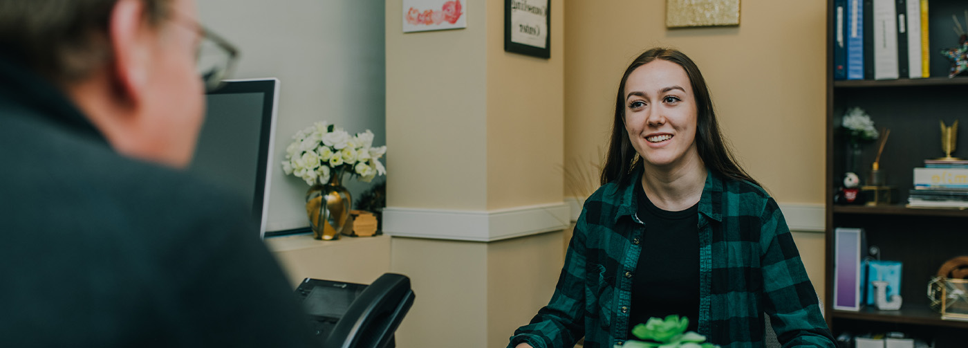 Woman getting personalized drug and alcohol counseling at The Counseling Center near Millbury